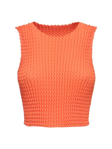 Crop Top Plissé Sans Manches - ISSEY MIYAKE - Modalova