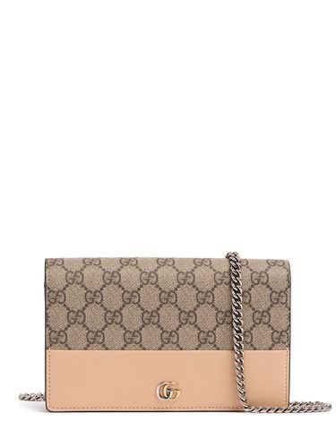 Portefeuille Chaîne En Cuir Gg Marmont - GUCCI - Modalova