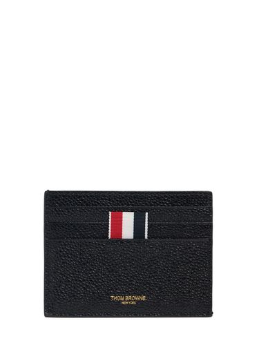 Porte-cartes En Cuir Pebble - THOM BROWNE - Modalova