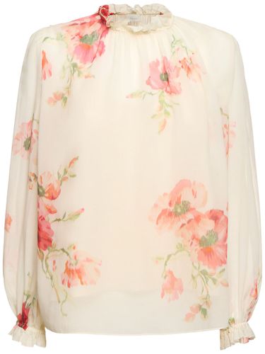 Blouse Imprimée En Coton Et Soie Lightburst - ZIMMERMANN - Modalova