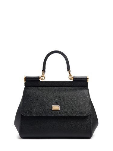 Sac Moyen En Cuir Dauphine Sicily - DOLCE & GABBANA - Modalova