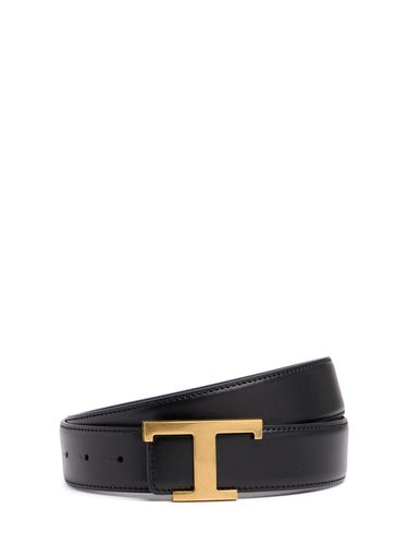 Ceinture Réversible En Cuir À Logo 3,5 Cm - TOD'S - Modalova