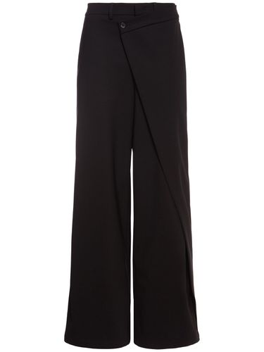 Pantalon Ample Asymétrique En Laine Mélangée - GIUSEPPE DI MORABITO - Modalova