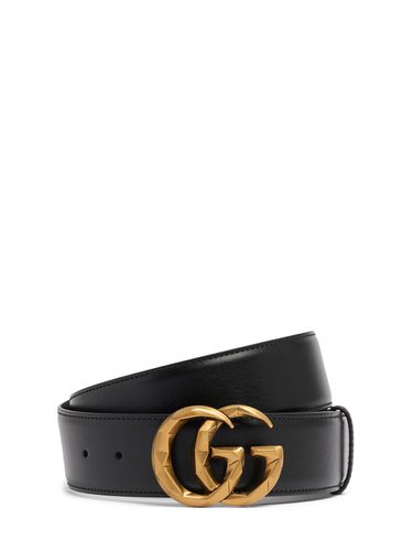 Ceinture En Cuir Gg Marmont 4 Cm - GUCCI - Modalova