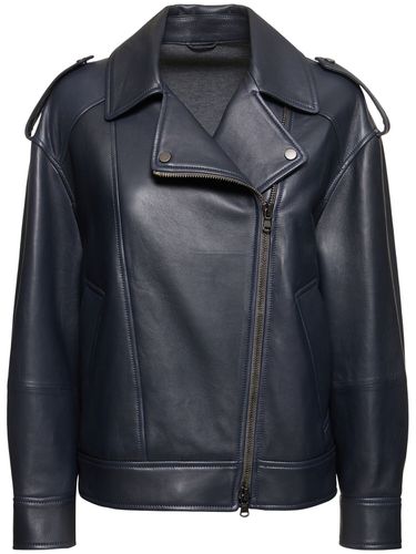 Veste Biker En Cuir - BRUNELLO CUCINELLI - Modalova