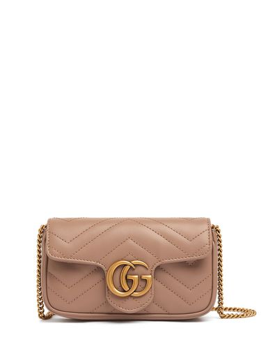 Sac Format Super Mini En Cuir Gg Marmont - GUCCI - Modalova