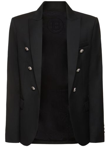 Blazer En Laine À Boutonnage Simple - BALMAIN - Modalova