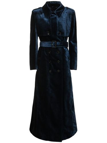 Trench-coat Long En Velours - TOM FORD - Modalova