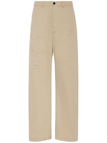 Pantalon Chino Oversize En Coton Usé - DSQUARED2 - Modalova