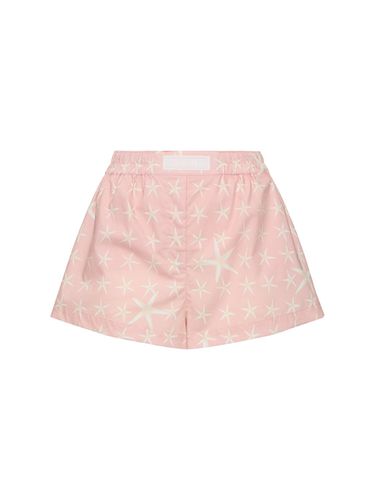 Short En Coton Imprimé - VERSACE - Modalova