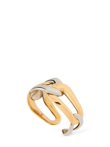 Bague En Laiton Double Chain - ALEXANDER MCQUEEN - Modalova