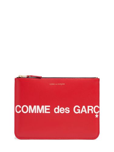 Grande Pochette En Cuir À Logo - COMME DES GARÇONS WALLET - Modalova