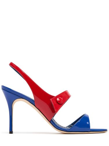 Sandales En Cuir Verni Climnetra 90 Mm - MANOLO BLAHNIK - Modalova