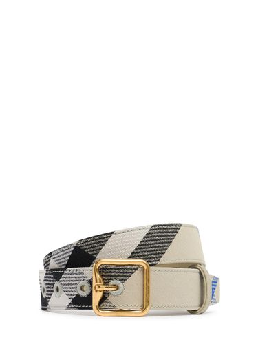 Ceinture À Carreaux Madeira 30 Mm - BURBERRY - Modalova