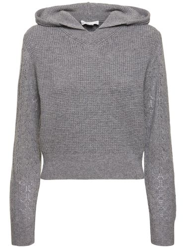 Pull-over En Maille De Laine Pointelle À Capuche - VICTORIA BECKHAM - Modalova