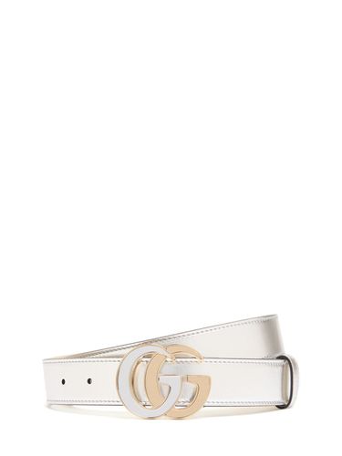 Ceinture En Cuir Gg Marmont 30 Mm - GUCCI - Modalova