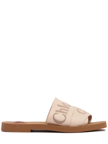 Chaussures Plates En Toile Woody 10 Mm - CHLOÉ - Modalova