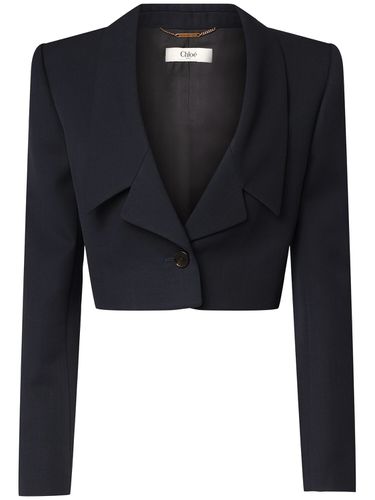 Blazer Court En Laine - CHLOÉ - Modalova