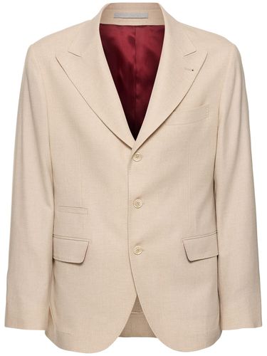 Blazer Déconstruit En Laine Mélangée - BRUNELLO CUCINELLI - Modalova