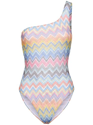 Maillot De Bain Une Épaule En Lurex Imprimé - MISSONI - Modalova