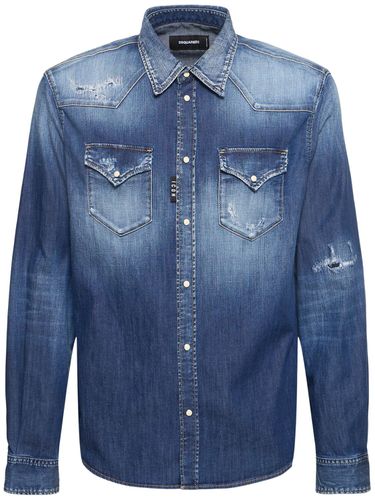 Chemise Western En Denim Icon - DSQUARED2 - Modalova