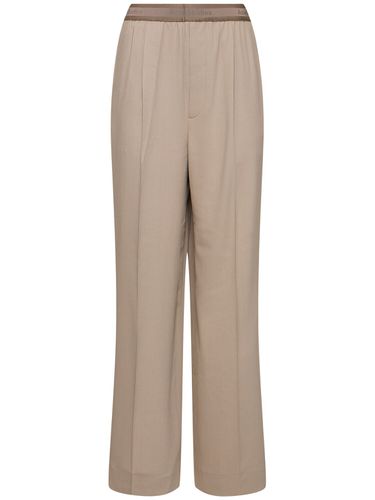 Pantalon En Laine Mélangée Fluide Parika - ACNE STUDIOS - Modalova