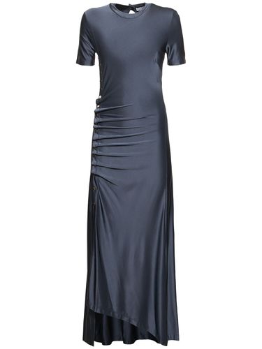 Robe Midi En Jersey De Viscose Avec Boutons - RABANNE - Modalova