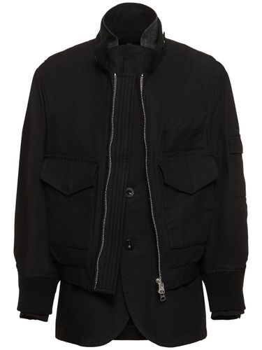 Veste Zippée En Coton Mélangé Ripstop - SACAI - Modalova