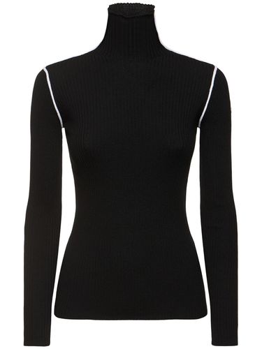 Virgin Wool Turtleneck Sweater - MONCLER - Modalova