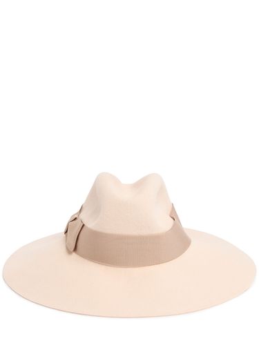 Chapeau À Bord Large En Velours Sophie - BORSALINO - Modalova