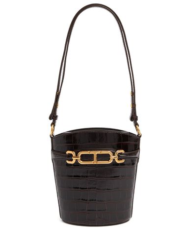 Petit Sac Seau Brillant Embossé Croco - TOM FORD - Modalova