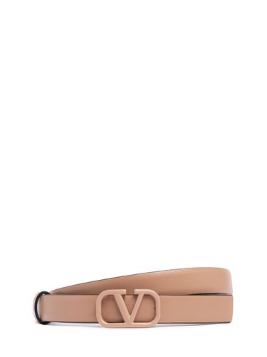 Ceinture En Cuir Vlogo Signature 2 Cm - VALENTINO GARAVANI - Modalova