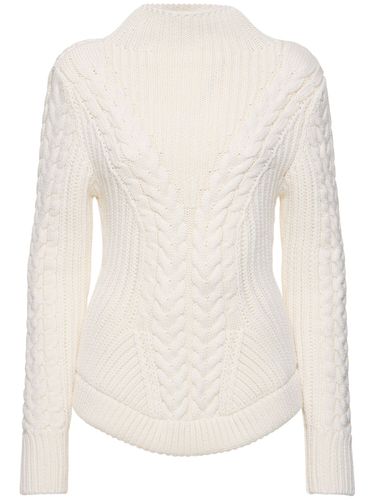 Pull-over Col Roulé En Maille Torsadée De Laine - NINA RICCI - Modalova