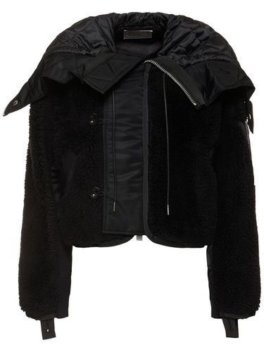 Veste En Sergé De Nylon Et Faux Shearling - SACAI - Modalova