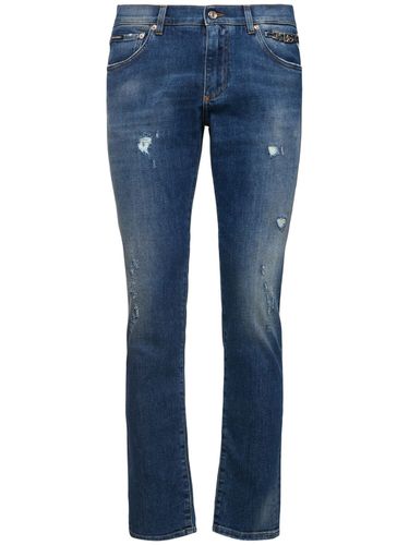 Jean Slim En Denim - DOLCE & GABBANA - Modalova