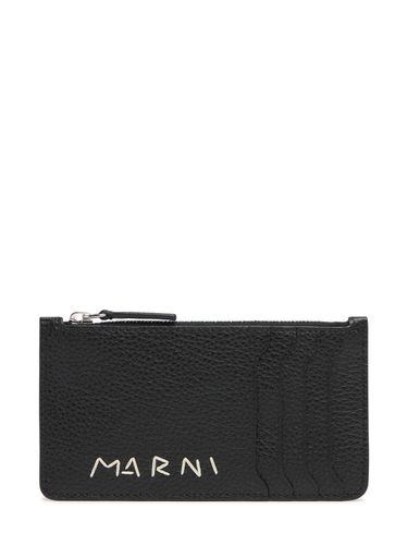 Porte-cartes Zippé En Cuir - MARNI - Modalova