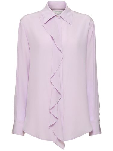 Chemise En Soie À Volants - VICTORIA BECKHAM - Modalova