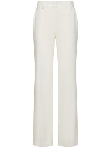 Pantalon Ample En Lin Mélangé - ALBERTA FERRETTI - Modalova