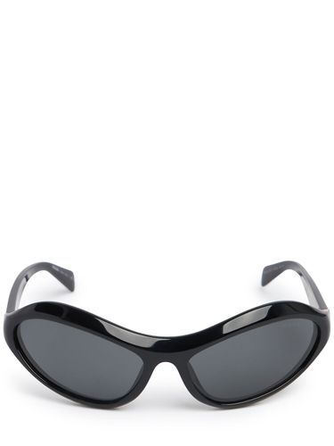 Lunettes De Soleil Rondes En Acétate - PRADA - Modalova