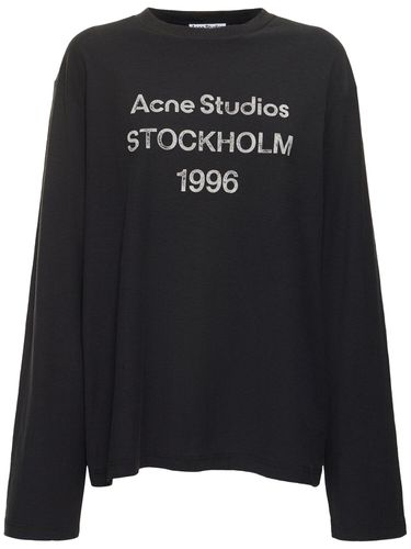 T-shirt En Coton Mélangé Edden U 1996 - ACNE STUDIOS - Modalova