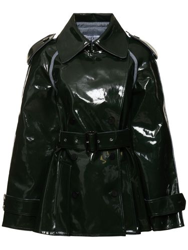 Trench-coat En Coton Brillant Avec Ceinture - JW ANDERSON - Modalova