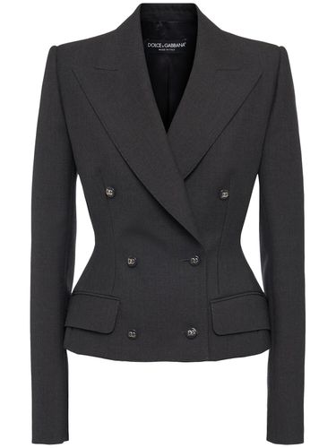 Blazer En Laine À Double Boutonnage - DOLCE & GABBANA - Modalova