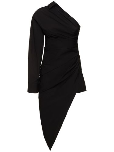 Robe Asymétrique En Popeline Ruchée - ALEXANDER WANG - Modalova