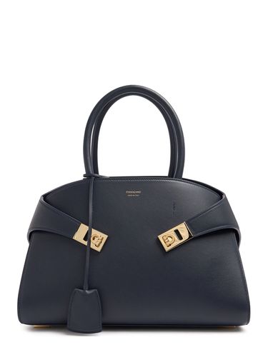 Petit Sac Cabas En Cuir Hug - FERRAGAMO - Modalova