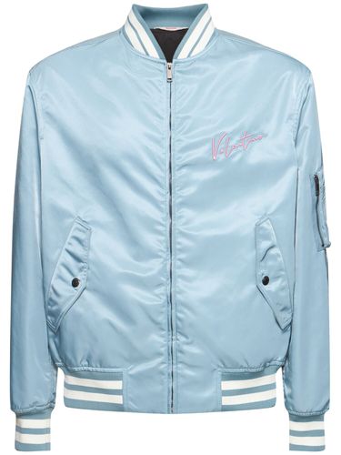 Veste Bomber À Logo Brodé - VALENTINO - Modalova