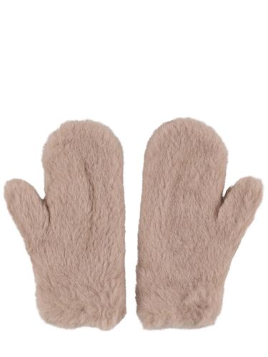 Gants En Teddy De Laine Mélangée Ombrato - MAX MARA - Modalova