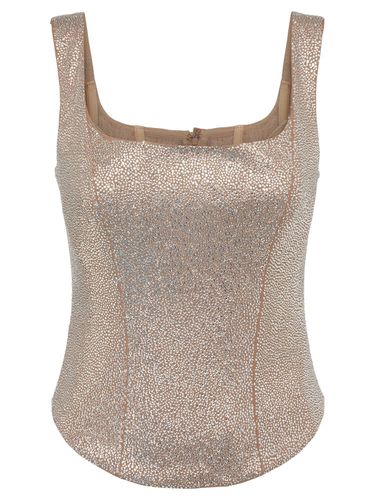 Haut Bustier En Viscose Embellie - GIUSEPPE DI MORABITO - Modalova