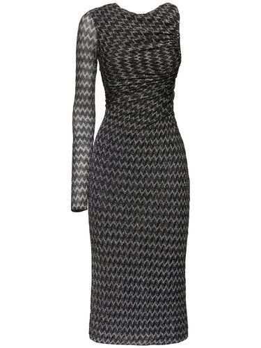 Robe Midi Asymétrique En Lurex À Chevrons - MISSONI - Modalova