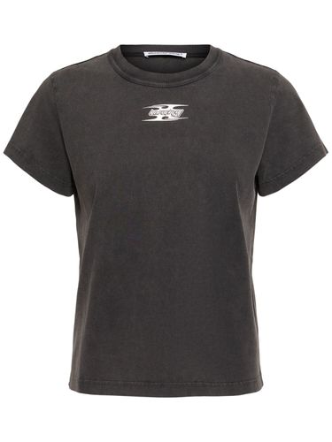 T-shirt Avec Logo Shrunken - ALEXANDER WANG - Modalova