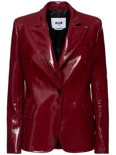 Veste Vernie À Boutonnage Simple - MSGM - Modalova